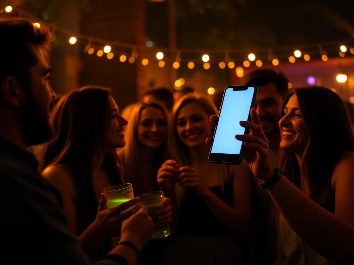 Amigos reunidos em um evento social organizado pelo Vamaê
